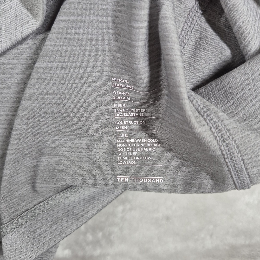 Ten Thousand The Interval Shirt Men's XL Gray Gym Training Performance Workout - Picture 6 of 7